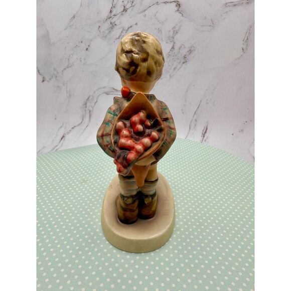 Hummel Goebel "NOT FOR YOU" Boy with Bouquet and Dog TMK4 #317 - 5.5" Tall - Picture 3 of 11